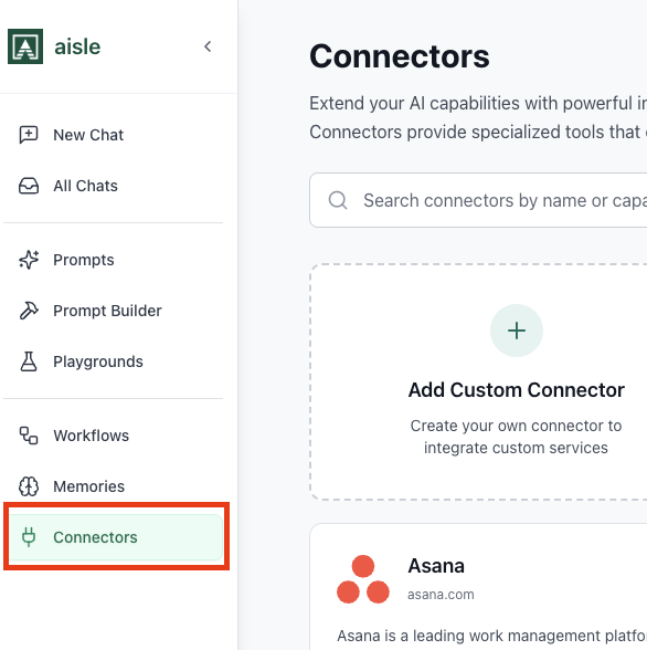 Connector Sidebar