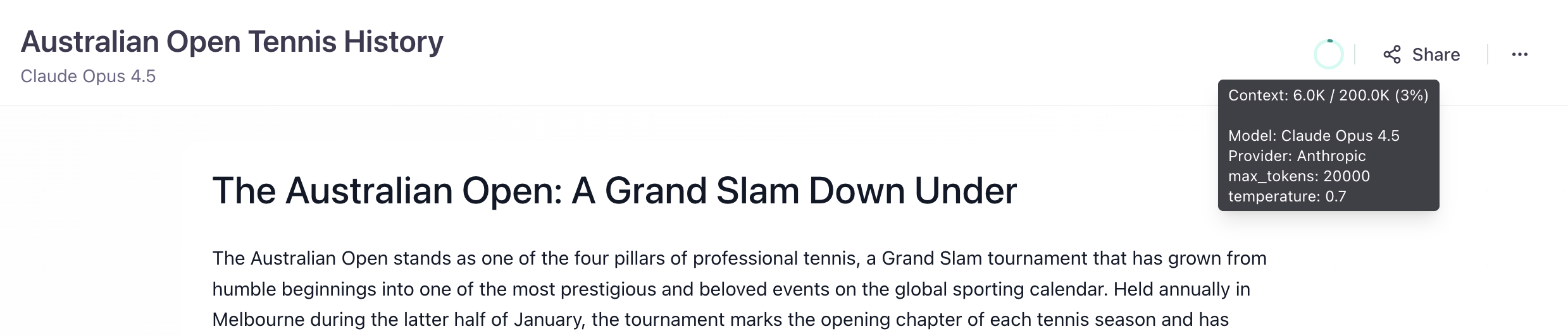 Context Limit Indicator